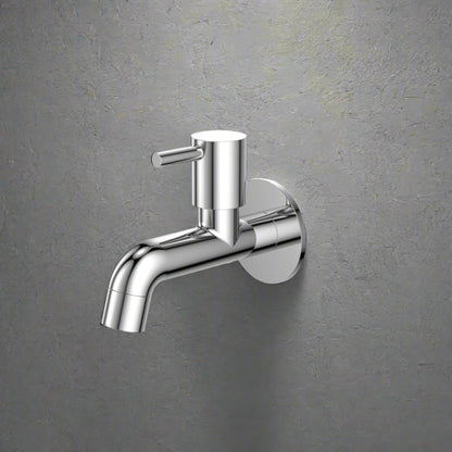 Watertap Turbo Bib Cock With Wall Flange |Bib Tap Crome Finish |Bib cock| watertap