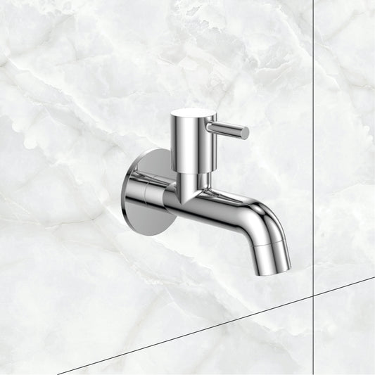 Watertap Turbo Bib Cock With Wall Flange |Bib Tap Crome Finish |Bib cock| watertap