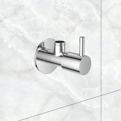 Watertap Turbo Angular Stop Cock With Wall Flange | Angle Tap Crome Finish | Angluar Stop cock|Angle Cock| watertap