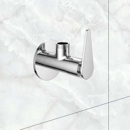 Watertap Viva Angular Stop Cock With Wall Flange | Angle Tap Crome Finish | Angluar Stop cock|Angle Cock| watertap
